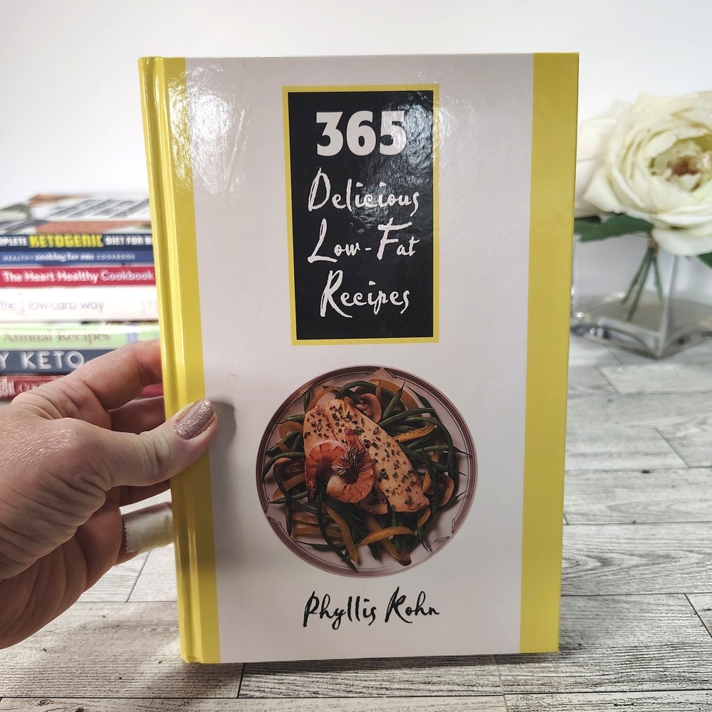 365 Delicious Low-Fat Recipes Cookbook by Phyllis Kohn Hardcover Book